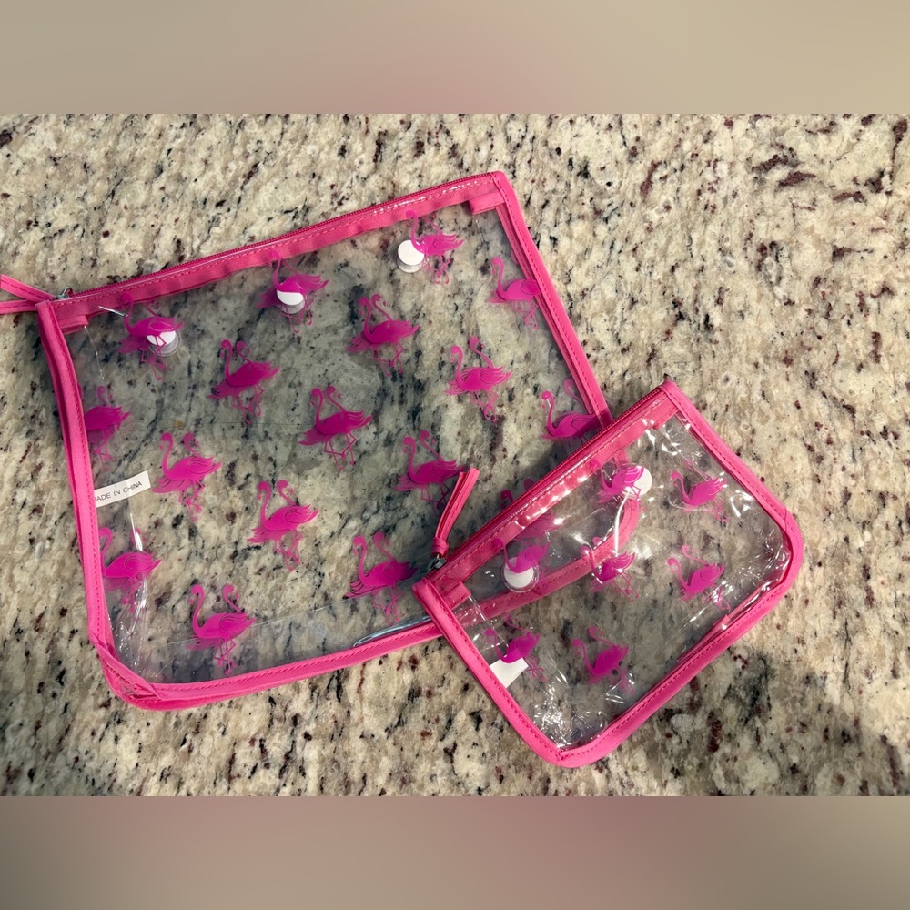 Clear Pink Flamingo Bogg Bag Inserts